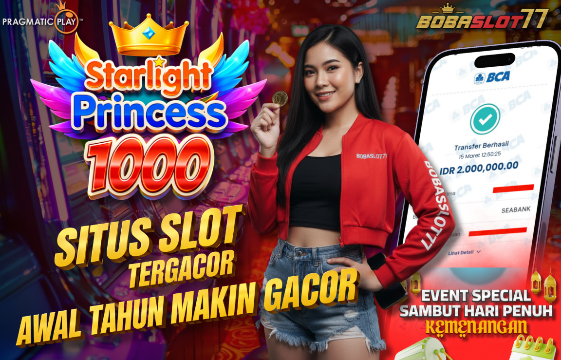 Selamat kepada user id ber***99 Wede Rp 2.000.000 di Game STARLIGHT PRINCESS 1000 PRAGMATIC PLAY Cair Gk Sampe 1 Menit! Menang Mudah di Bobaslot77